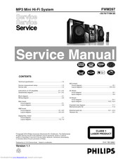 Philips FWM397/BK Service Manual