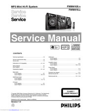 Philips FWM416X/78 Service Manual
