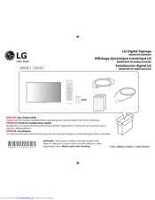 LG 49XS2B-B Easy Setup Manual