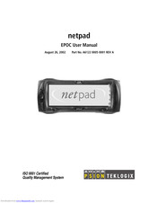 Psion Teklogix netpad 3000 Series User Manual