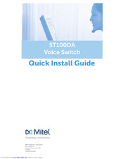 Mitel ST50A Quick Install Manual