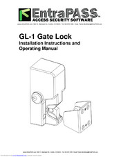 EntraPass GL-1 Installation Instructions And Operating Manual