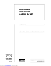 Atlas Copco QAS366 Gd USA Instruction Manual