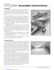 SR X250 Assembly Instructions Manual
