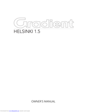 Gradient Helsinki 1.5 Owner's Manual
