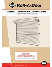 B&D Roll-A-Door Series 1 Installation Instructions Manual
