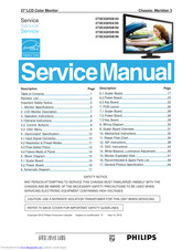 Philips 273E3QHSB/93 Service Manual