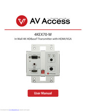 AV Access 4KEX70-W User Manual