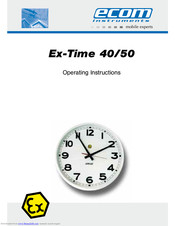 Ecom Instruments Ex-Time 40 Operating Instructions Manual
