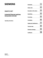 Siemens SCALANCE XR552-12M Operating Instructions Manual