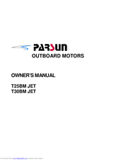 Parsun T25BM JET Owner's Manual