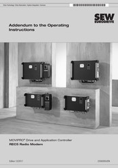 SEW-Eurodrive Movipro MPCI-DCMA-82-MMCX Addendum To The Operating Instructions