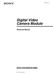 Sony XCU-CG160C Technical Manual