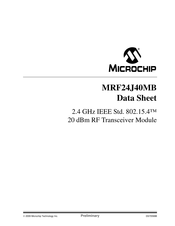 Microchip Technology MRF24J40MB Datasheet