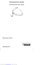 Kohler K-4709 Homeowner's Manual
