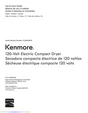 Kenmore 110.84422610 Use & Care Manual