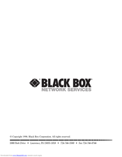 Black Box LB5000A Installation And Use Manual