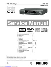 Philips DVD950 Service Manual