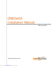 OneAccess ONECell 25 Installation Manual