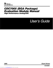 Texas Instruments CDC7005 User Manual