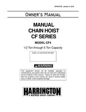 Harrington CF020 Owner's Manual