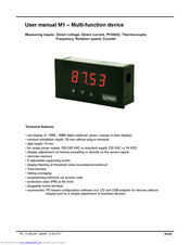 montwill M1 User Manual