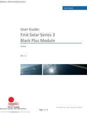 First Solar Series 3 User Manual