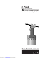 Avdel 07500 Instruction Manual