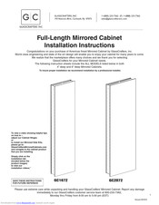 Glasscrafters GC2072 Installation Instructions Manual