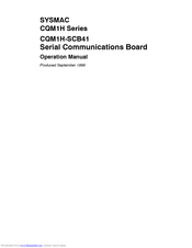 Omron CQM1H-SCB41 Operation Manual