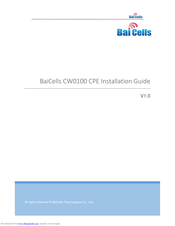 Baicells CW0100 Installation Manual