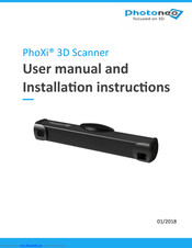 Photoneo PhoXi User Manual And Installation Instructions