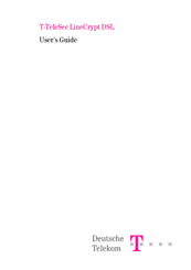 T-TeleSec LineCrypt DSL User Manual