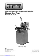 Jet CS-275 Operating Instructions And Parts Manual