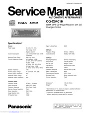 Panasonic CQ-C5401H Service Manual