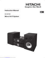 Hitachi AX-M76E Instruction Manual