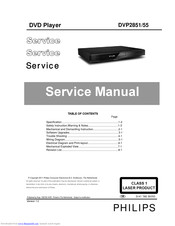 Philips DVP2851/55 Service Manual
