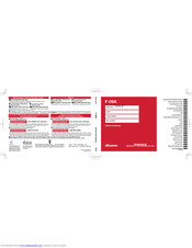 Docomo F-09A Instruction Manual