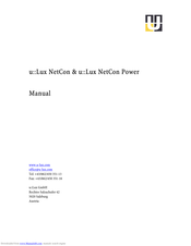 u::Lux NetCon Manual