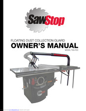 SawStop TSG-FDC Owner's Manual