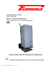 Fiamma Elektra 18 kW N 016 TROLLEY User And Maintenance Manual