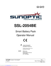 Sunoptic Technologies SSL-2054BE Operator's Manual