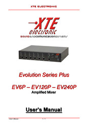XTE Electronic EV120P User Manual