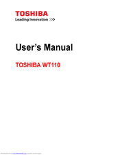 Toshiba WT110 User Manual