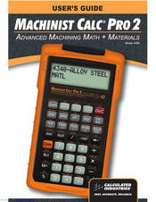 Calculated Industries Machinist Calc Pro 2 Manuals Manualslib