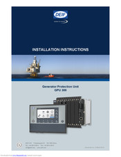 Deif GPU 300 Installation Instructions Manual