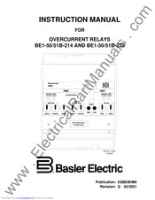 Basler BE1-50/51B-214 Instruction Manual