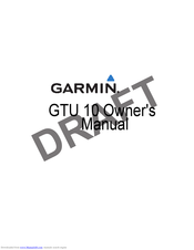 Garmin GTU 10 Owner's Manual
