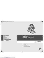 Bosch GCO 2 Professional Original Instructions Manual
