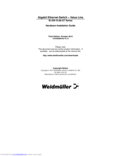 Weidmuller IE-SW-VL08-6GT-2GS Hardware Installation Manual